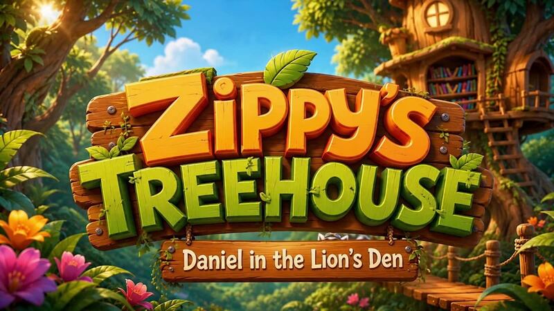 A still from Zippy's Treehouse: Daniel in the Lion's Den, made in Production Studio.